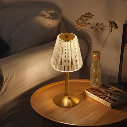 LumaCore – Lampa Stołowa Kryształowa
