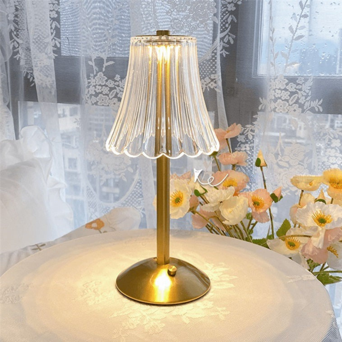 LumaCore – Lampa Stołowa Kryształowa