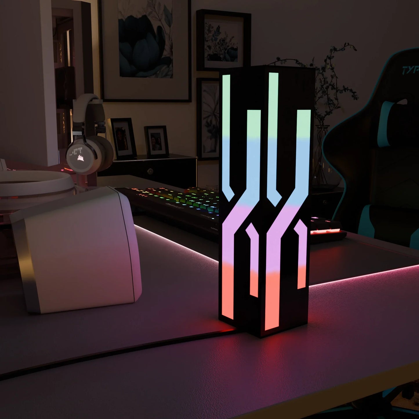 Nexus – Lampa Stołowa Strukturalna RGB