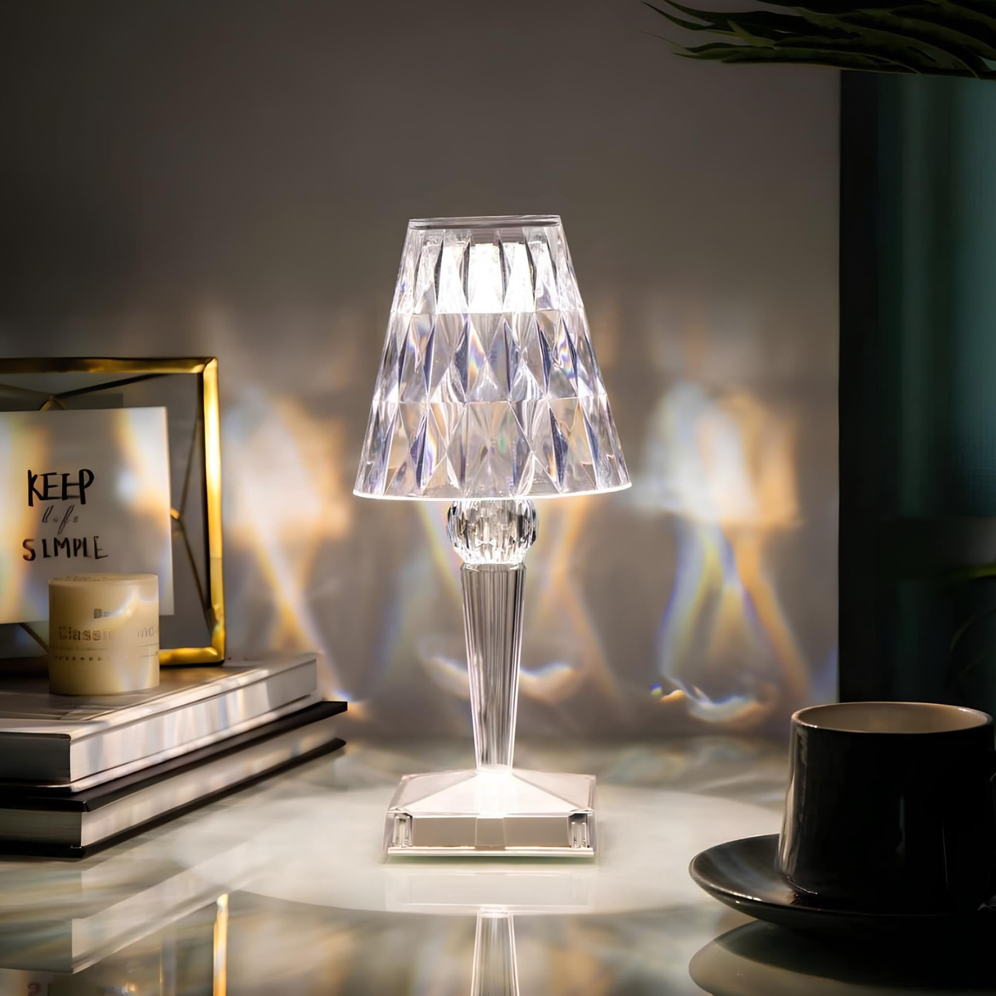 LumiFacet – Lampa Stołowa Fasetowana