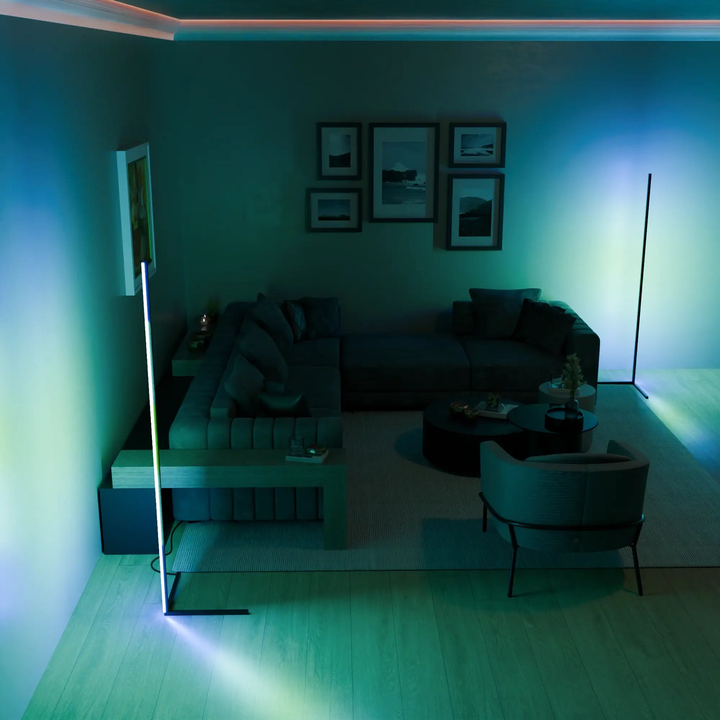 Nowoczesna Lampa Podłogowa RGB | Ambient LED