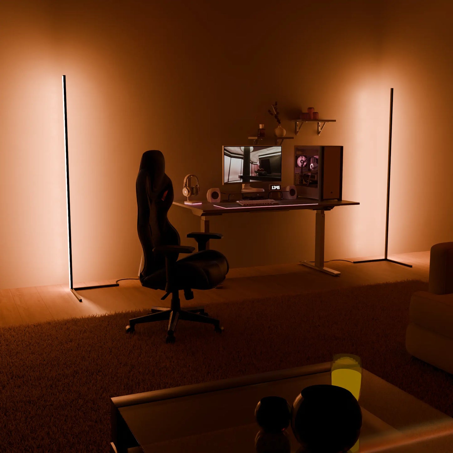 Nowoczesna Lampa Podłogowa RGB | Ambient LED