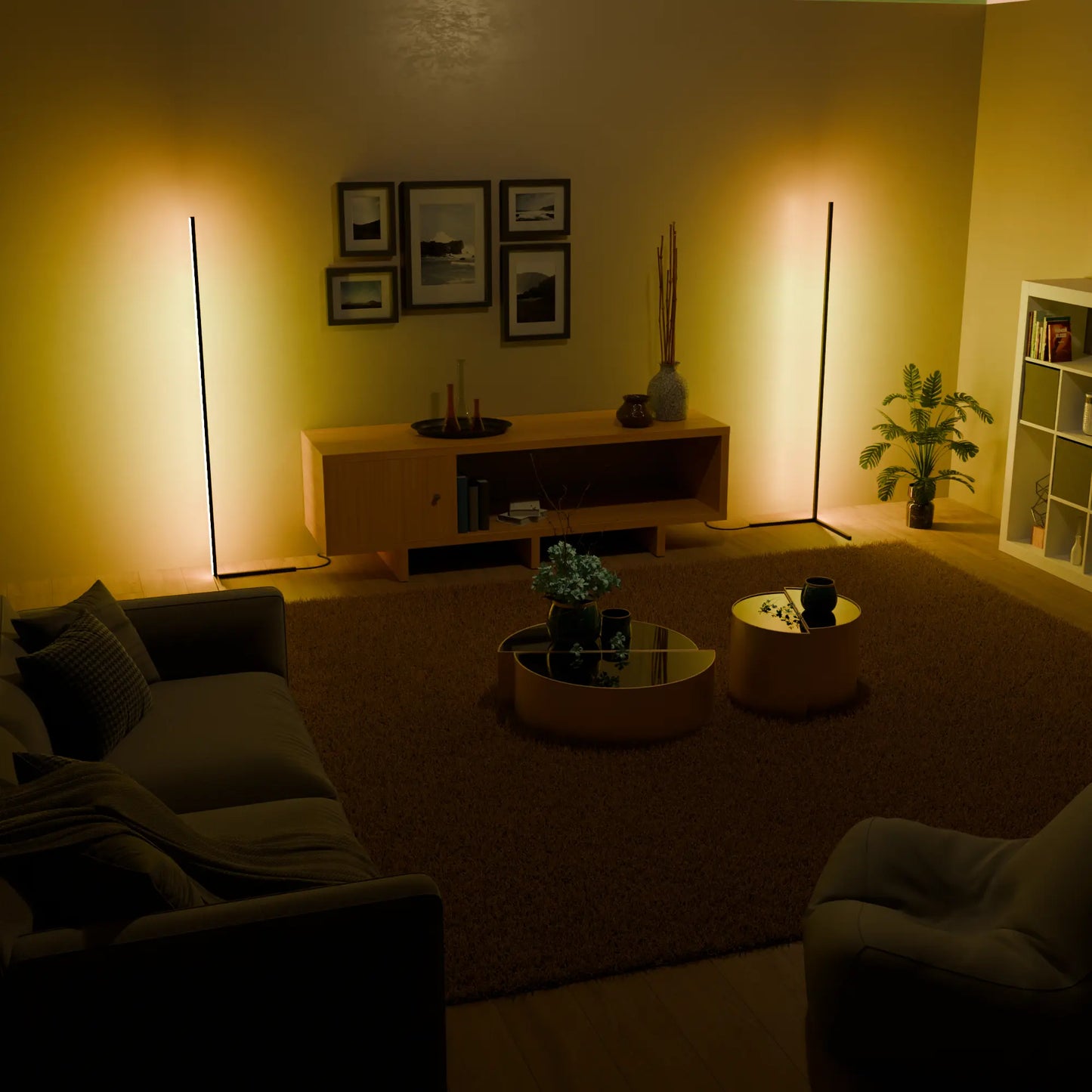 Nowoczesna Lampa Podłogowa RGB | Ambient LED