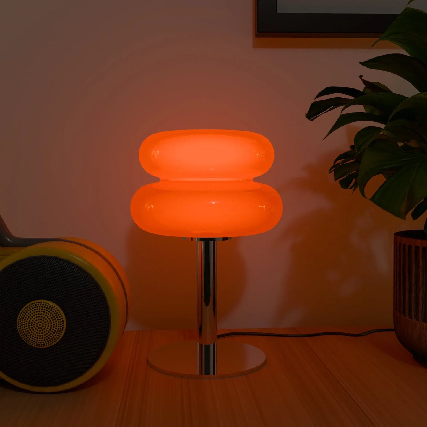 TISCH-01 – Lampa Stołowa Chrom & Szkło