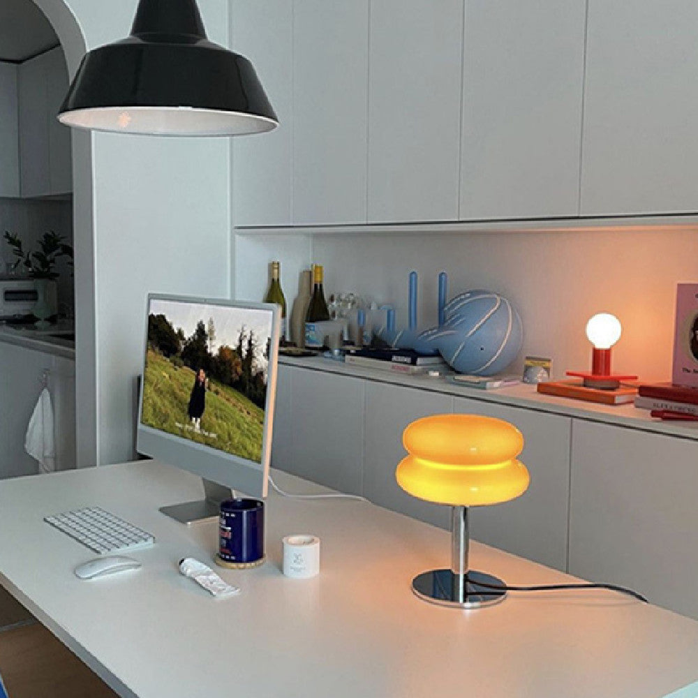 TISCH-01 – Lampa Stołowa Chrom & Szkło
